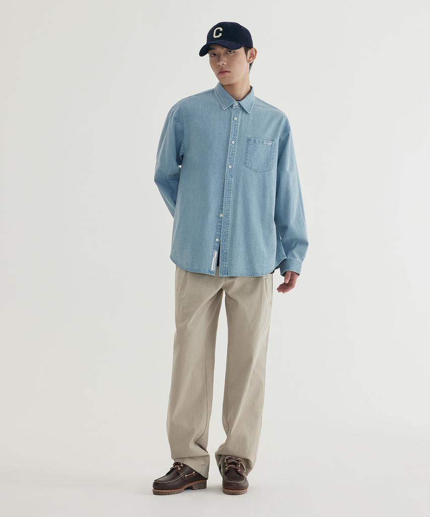 COVERNAT Basic Denim Shirt Blue