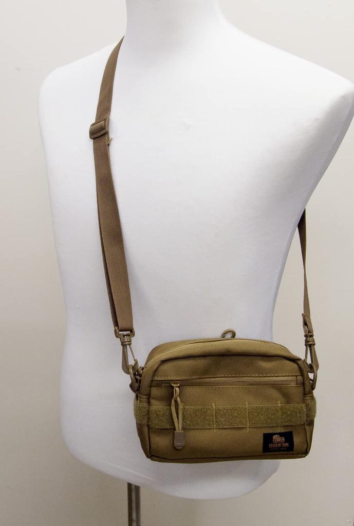 Stormcross Military Pouch Shoulder Bag Modular Pouch MOLLE Accessory Organizer for Forces Equipment Camouflage Self-Defense (45074 Tan)