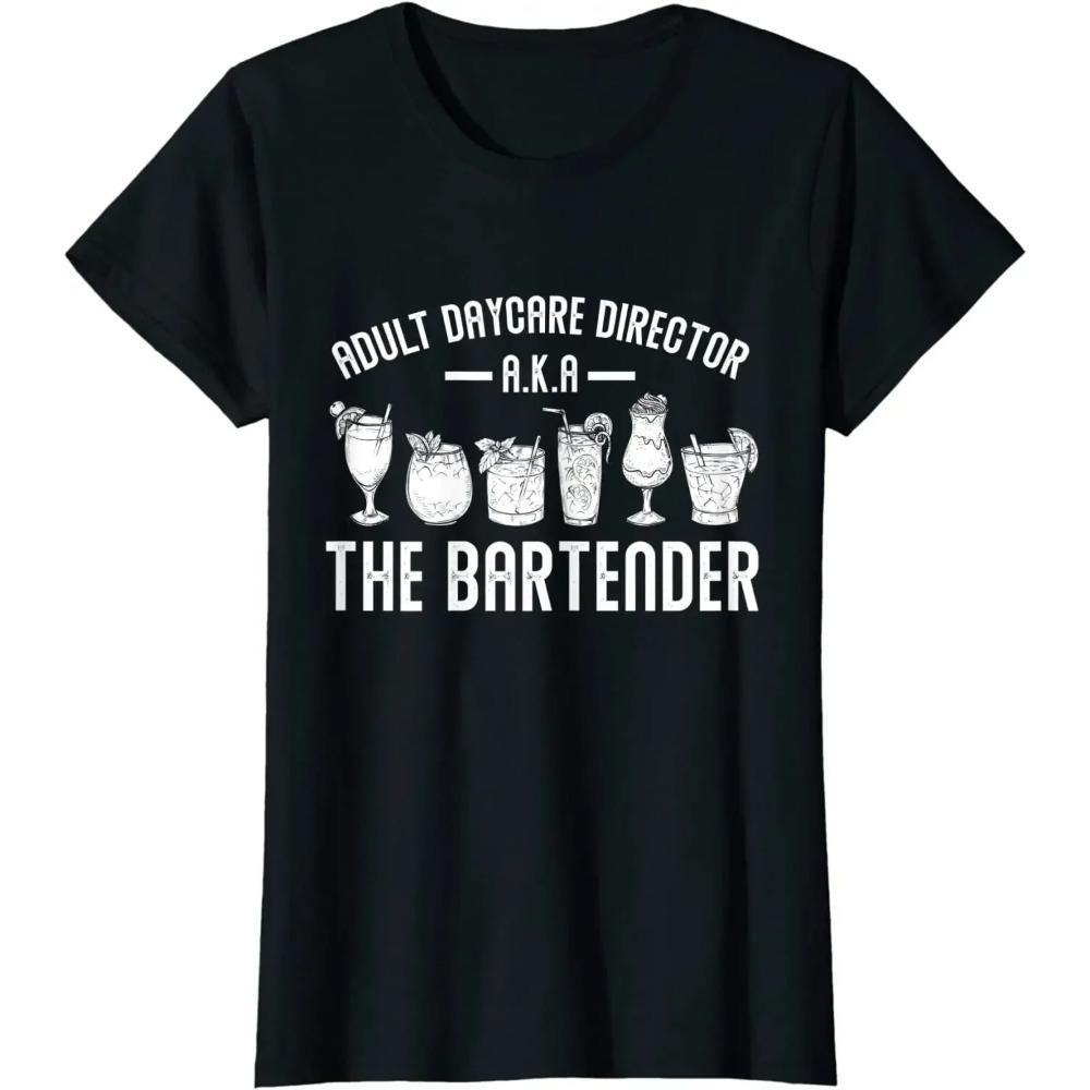 Adult A.K.A. The Bartender Funny Bartender Men Women T-Shirt Oversized T Shirt Streetwear Cotton Daily Casual Four Seasons Tees