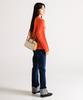 Lemine Mini Tote 2-Way Bag (Ivory/Tan)