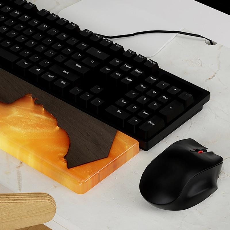 Silicone Keyboard Wrist Rest Pad Mold Wrist Support Resin Mold Rectangle Epoxy Casting Mold for DIY Crafts Home Decors
