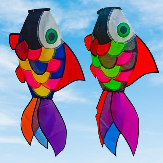 Goldfish Pendant Windsock: Rainbow Kite Tail Spinner Accessories