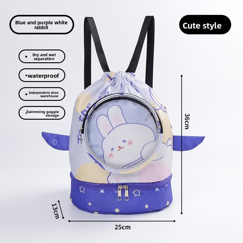 Kids Swim Bag With Dry Wet Separation Waterproof Storage For Beach Travel And Sports Use