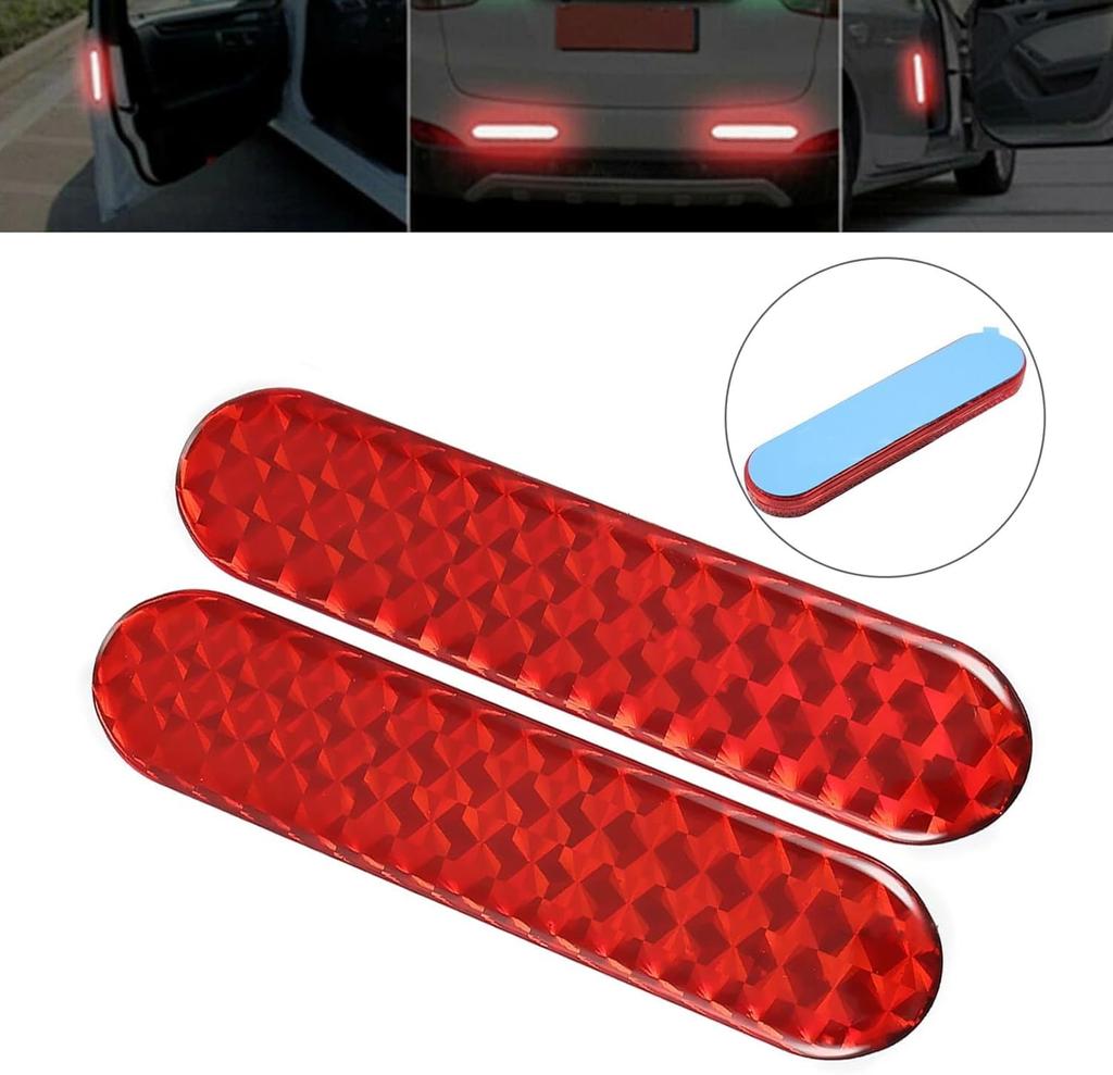 Reflector Protector Bike Reflector Stick-on Reflective Sticker Car Reflector Square Car Bike Bicycle Ship