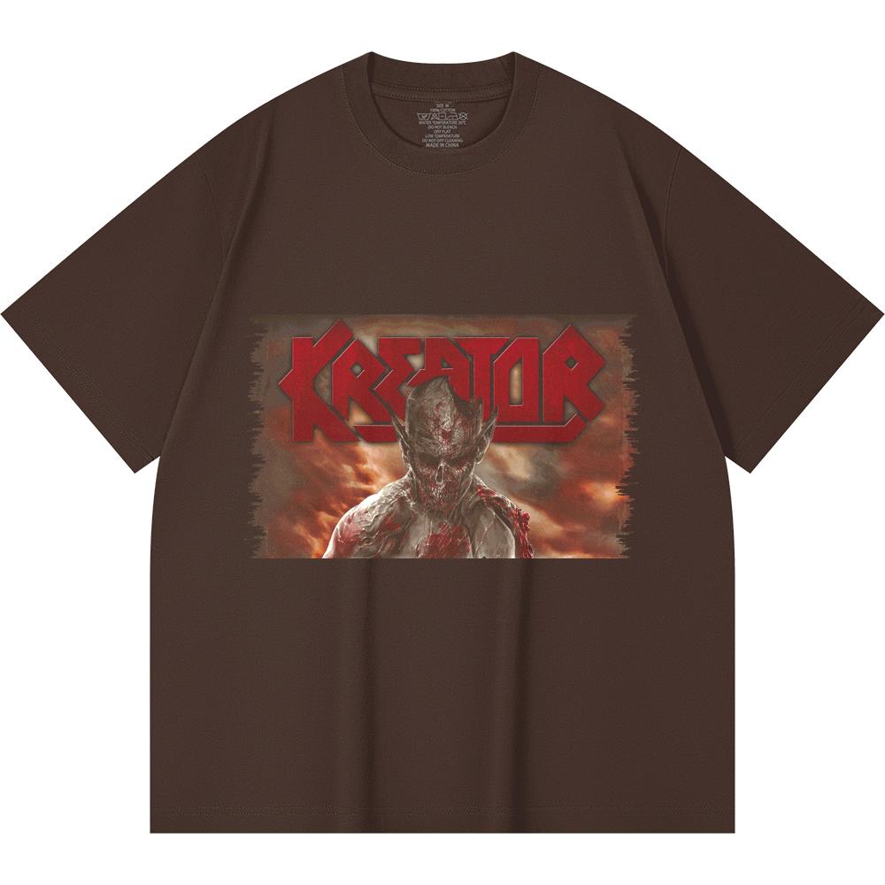 230 Gsm 100% Cotton Heavy Metal T-Shirt  Rock Band Popular Music Print Unisex Heavy Cotton T Shirt