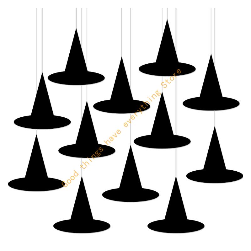 

55KF 12Pcs Halloweens Party Hanging Decorations Classical Paper Artwork For Indoors Outdoor Eerie Setups China Mainland