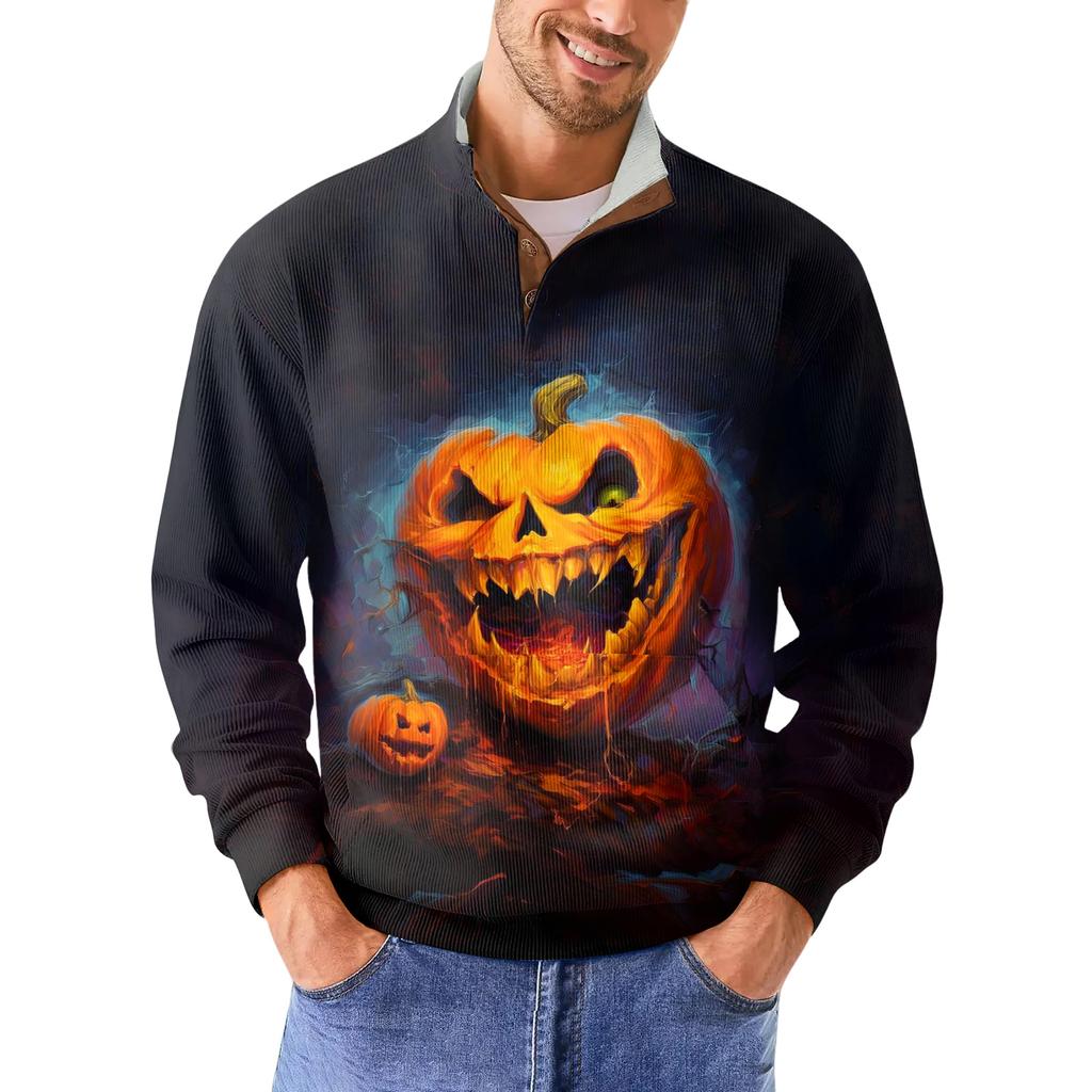 Men's Standing Collar Sweatshirt Is Outdoor Casual Sweaters Tops