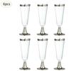 6Pcs/Set 150ml Disposable Red Wine Glass Plastic Champagne Flutes Glasses Cocktail Goblet Wedding Party Supplies Bar Drink Cup
