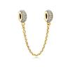 New Sparking Gold Plated Charm Beads Dangle Fit Original Snake Bracelet Necklace Beads For Diy Jewelry Women Gift