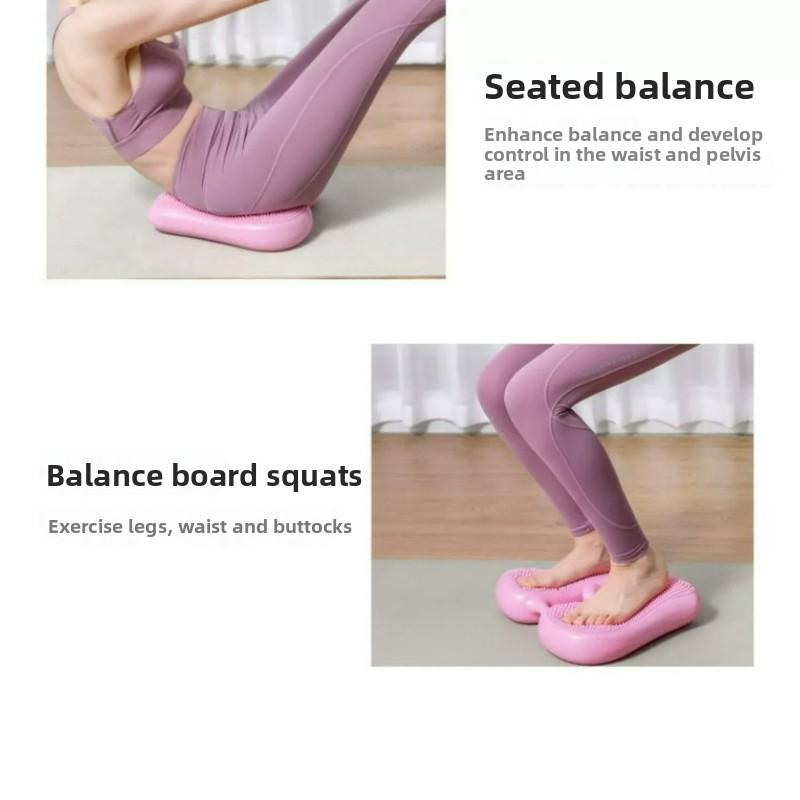 Stepper Maschine Heim Multi-Funktional Stationäres Training Fußpedal Fitnessgeräte Leise Indoor Balance Aufblasbares Polster