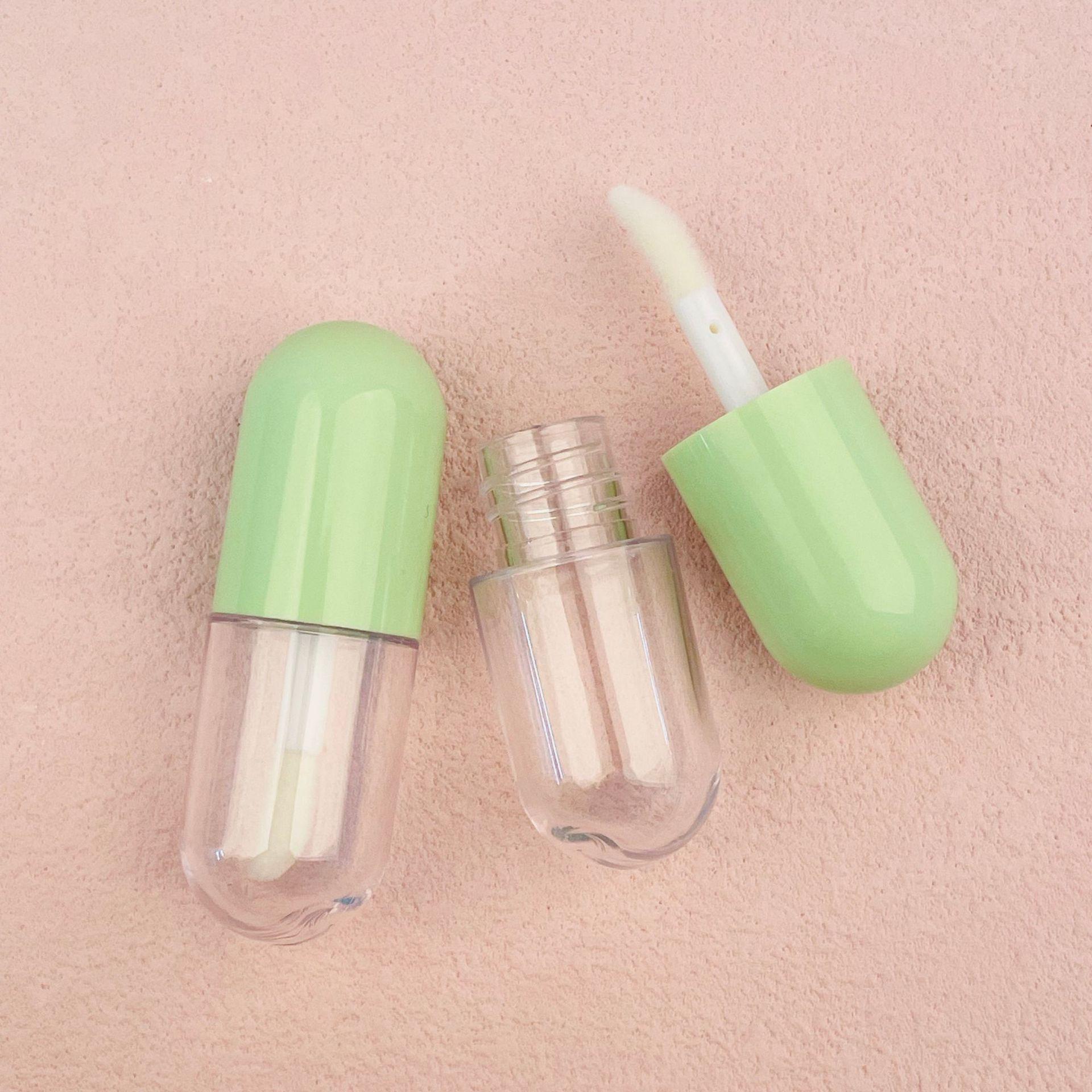 

1 шт. 5 мл Нова міні-дорожня пляшечка для дозування тональної основи та есенції з пензликом, капсула, блиск для губ, рідка помада, пляшечка для дозування олії для губ 1PCS grass зелений колір