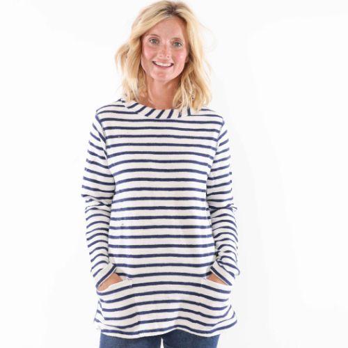 Lazy Jacks Womens/Ladies Striped Sweatshirt