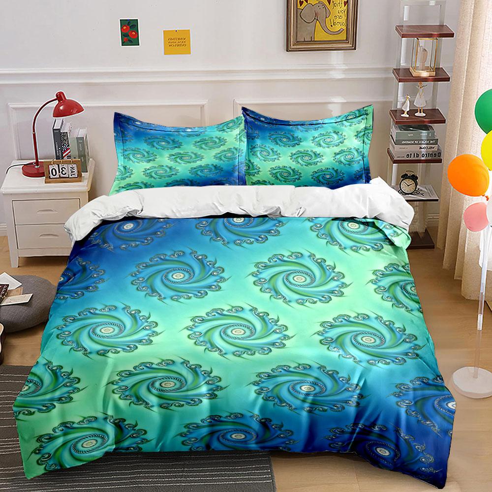Swirling spiral wave pattern. Bedding sets Duvet cover sets Duvet covers Pillowcases(1* Duvet Cover 2* Pillowcases without duvet insert)