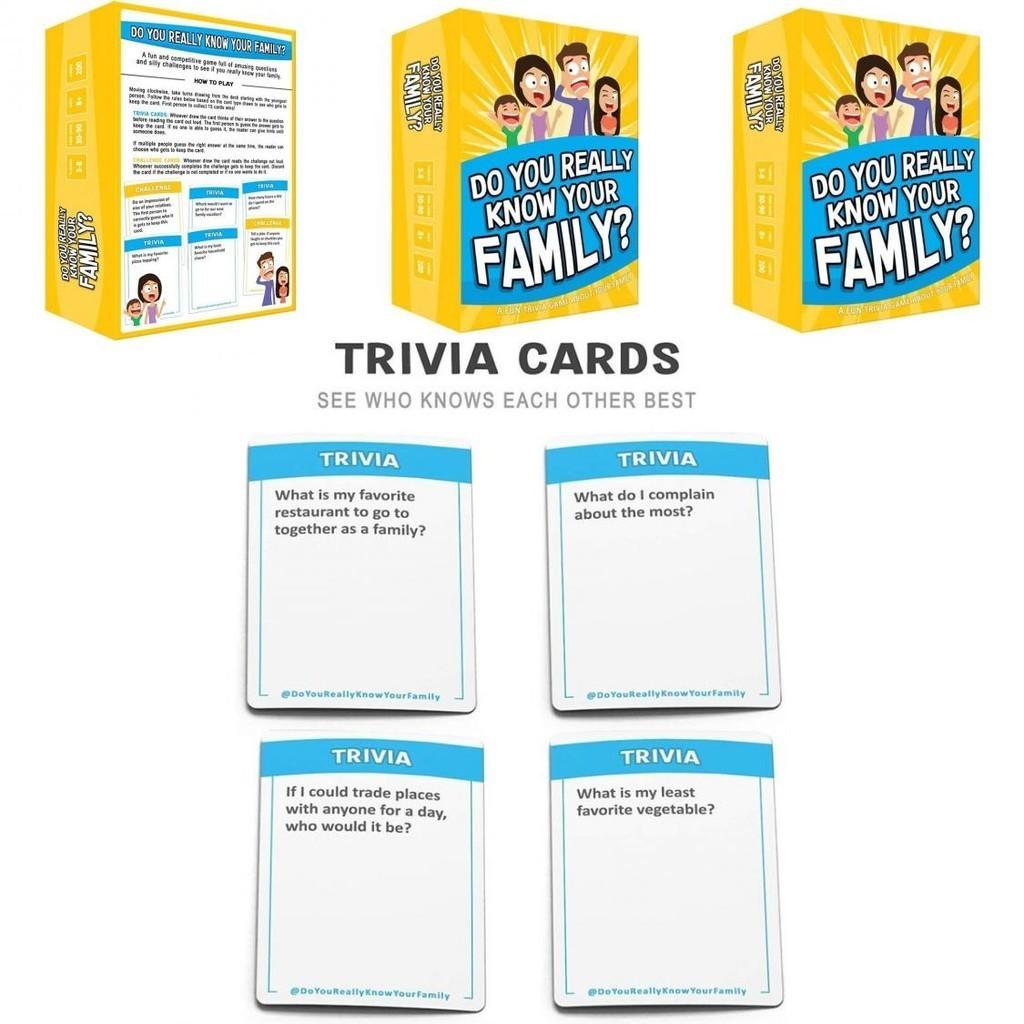 Genuinedo You Really Know Your Family Educational Board Game For All Ages