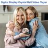 Video Crystal Ball 2.7 Inch Crystal Ball Video Player Uploadable Videos Sphere For Kids Adults Celebration Birthday Wedding