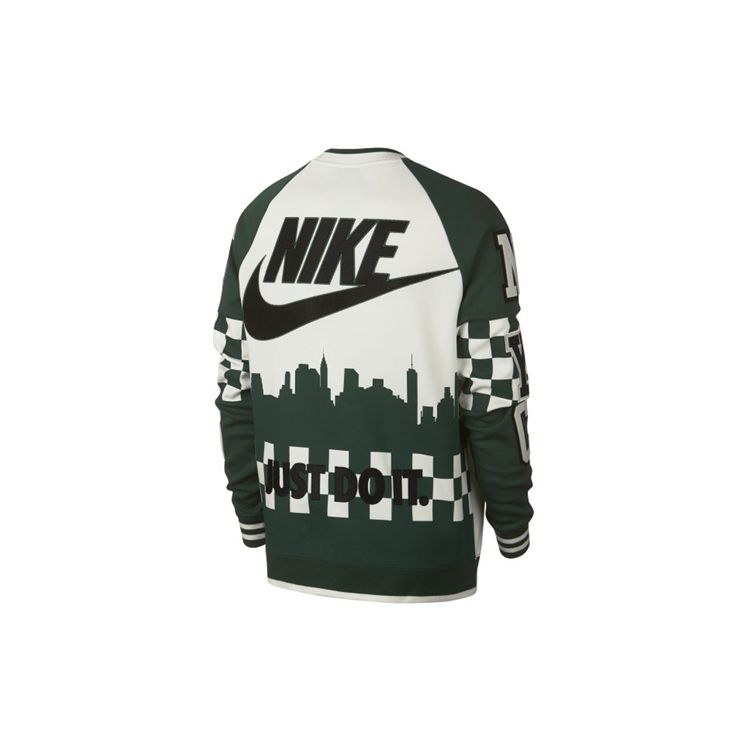 Nike Colorblock City Edition Hoodie Men Tops Green AR1984-133