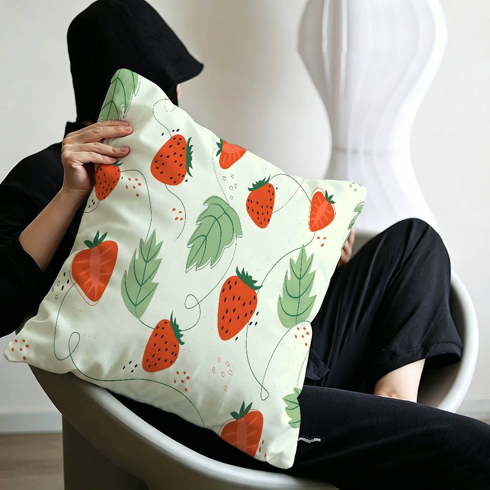 Fashion Strawberry Pillow Gift Home Office Decoration Bedroom Sofa Car Cushion Cover case x