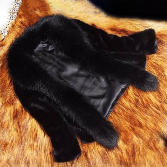 Women's Fuzzy Winter Coat Faux Fur Trim Warm Jacket Open