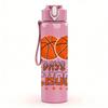 1PC Hundred Days School Basketball Text 750ml Color Plastic Water Bottle Leakproof Flip Straw Lid For Sports Office Home Use