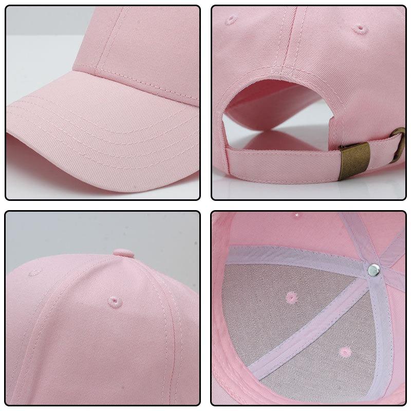 Haohan Cotton Baseball Cap Men's and Women's New Trend Cap Spring and Summer Solid Color Sunshade