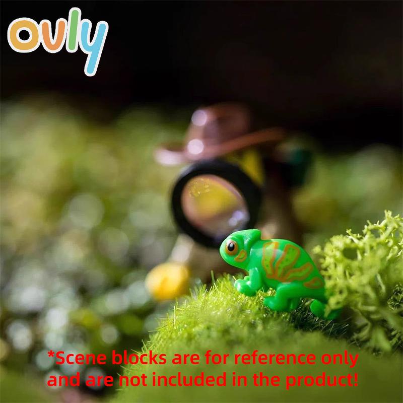 Creative Building Blocks MOC City Scene Lizards Chameleon LivingRoom Interior Decoration Assembled DIY Reptile Pet Element Bricks