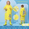 Dingqing Children's Raincoat for Boys and Girls, Thickened, Full-Body Waterproof, Suitable for Kindergarten and Primary School Students, with Hood