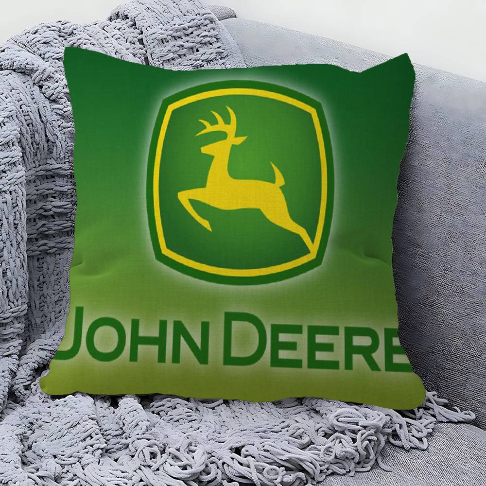 

JJohnLogoDeeres Anime Cushion Cover Inches Farmhouse Decor Home Throw Pillow Covers for Couch Decorations 30x30 cm