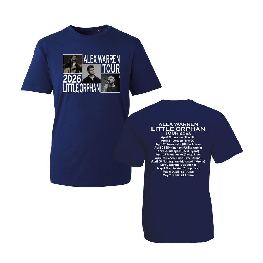 Alex Little Warren Orphan Tour 2026 Tshirt Unisex Cotton Graphic Concert Merch Top S