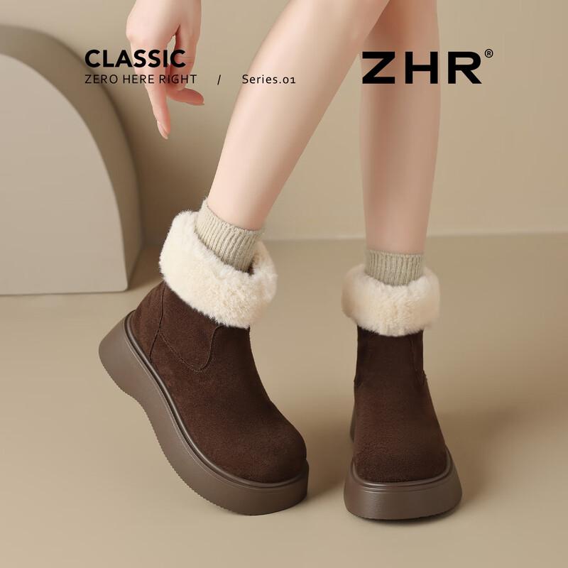 ZHR Women s Plush Lined Snow Boots EU 37