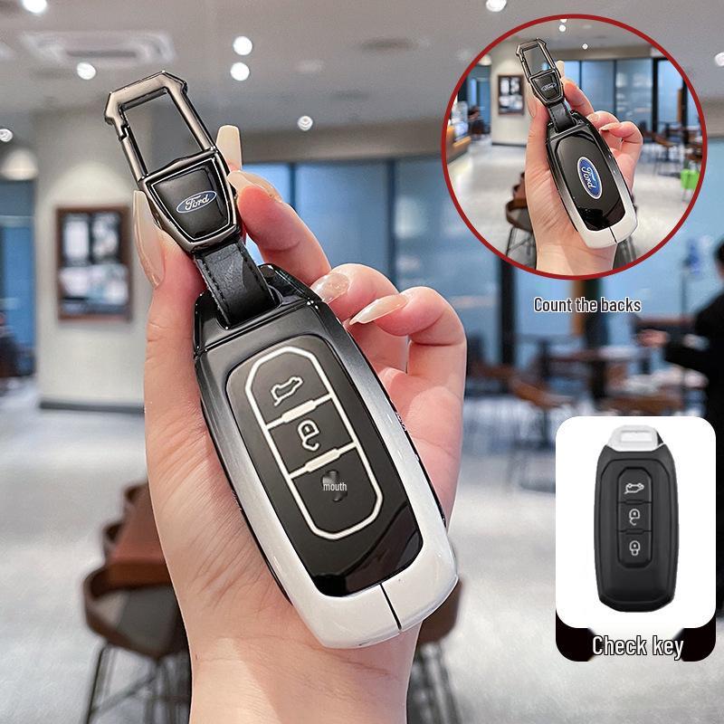 Metal Key Cover for 2022 Ford Jiangling Lingrui, Territory, New Generation, and Transit