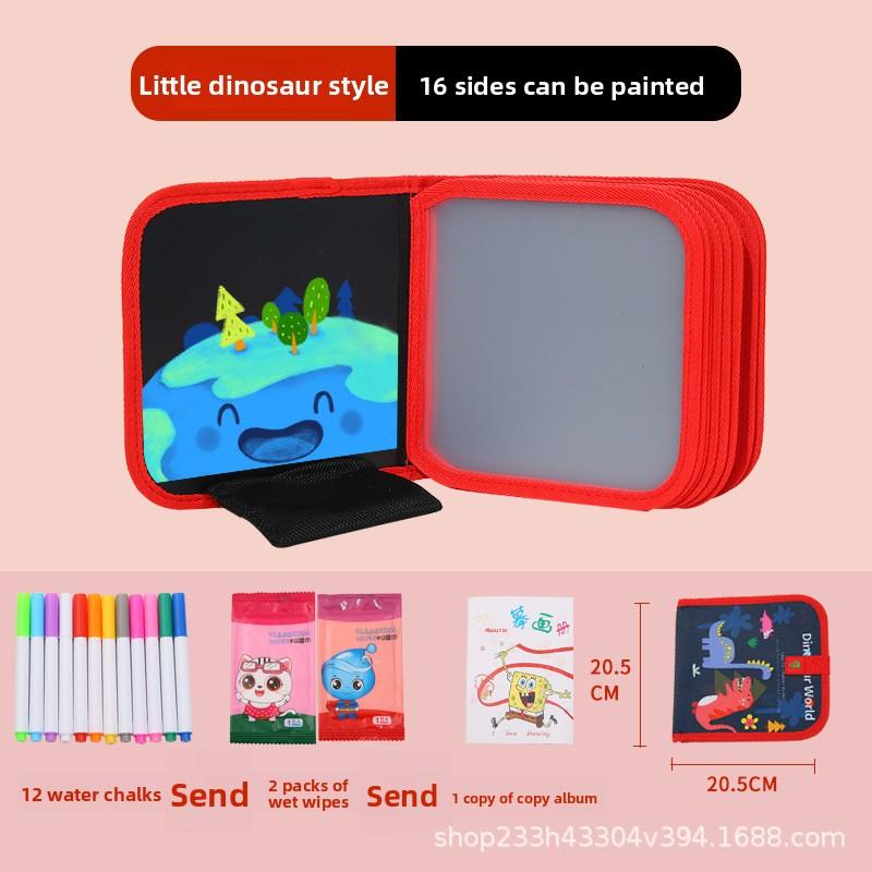 Children's Drawing Board Erasable Painting Book Coloring Water Chalk Cartoon Household Multi-functional Graffiti Drawing Board