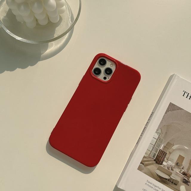 Enkelt fluorescerende fargetelefondeksel for Iphone 14 12 13 11 Pro Promax Plus X Xr Xsmax Støtsikkert hardt telefondeksel