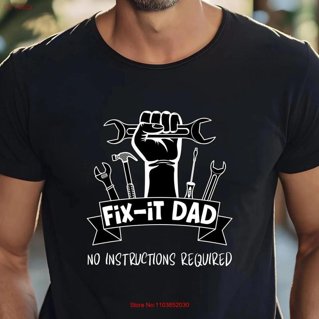 Fix It Dad T Shirt Fathers Day From Kids Diy Lovers Home Repair Enthusiasts Handyunisex Dads Fixer Of All Things Apparel Vintage