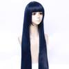 Anime Cosplay peruki długie 80cm niebieska peruka Hinata Hyuga peruka Party Cos peruka kobiety peruka Cosplay długie włosy