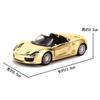 Golden Alloy Car Model Simulation Big G Children's Toy Car 918 Sports Car Car Model