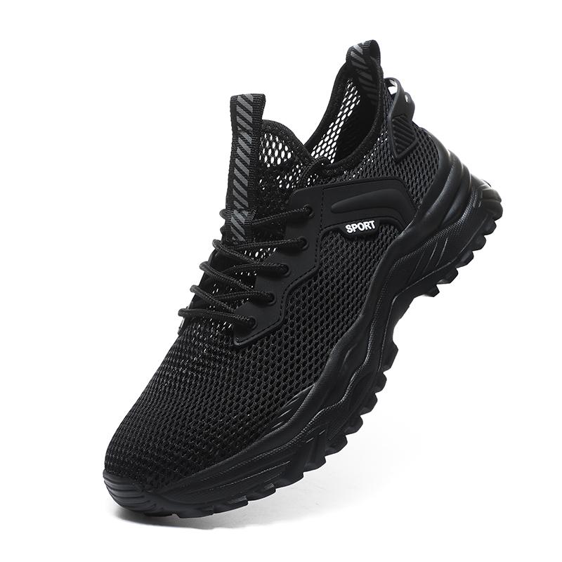 39-49 Estivi Neri Scarpe Sportive Casual Scarpe Casual da Uomo Leggere Fondo Morbido Scarpe da Corsa Casual