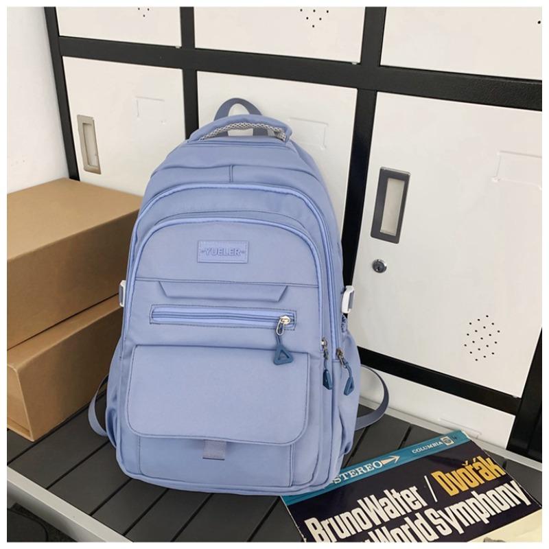 

High value simple casual couple travel backpack large capacity junior high school students multi-compartment backpack men