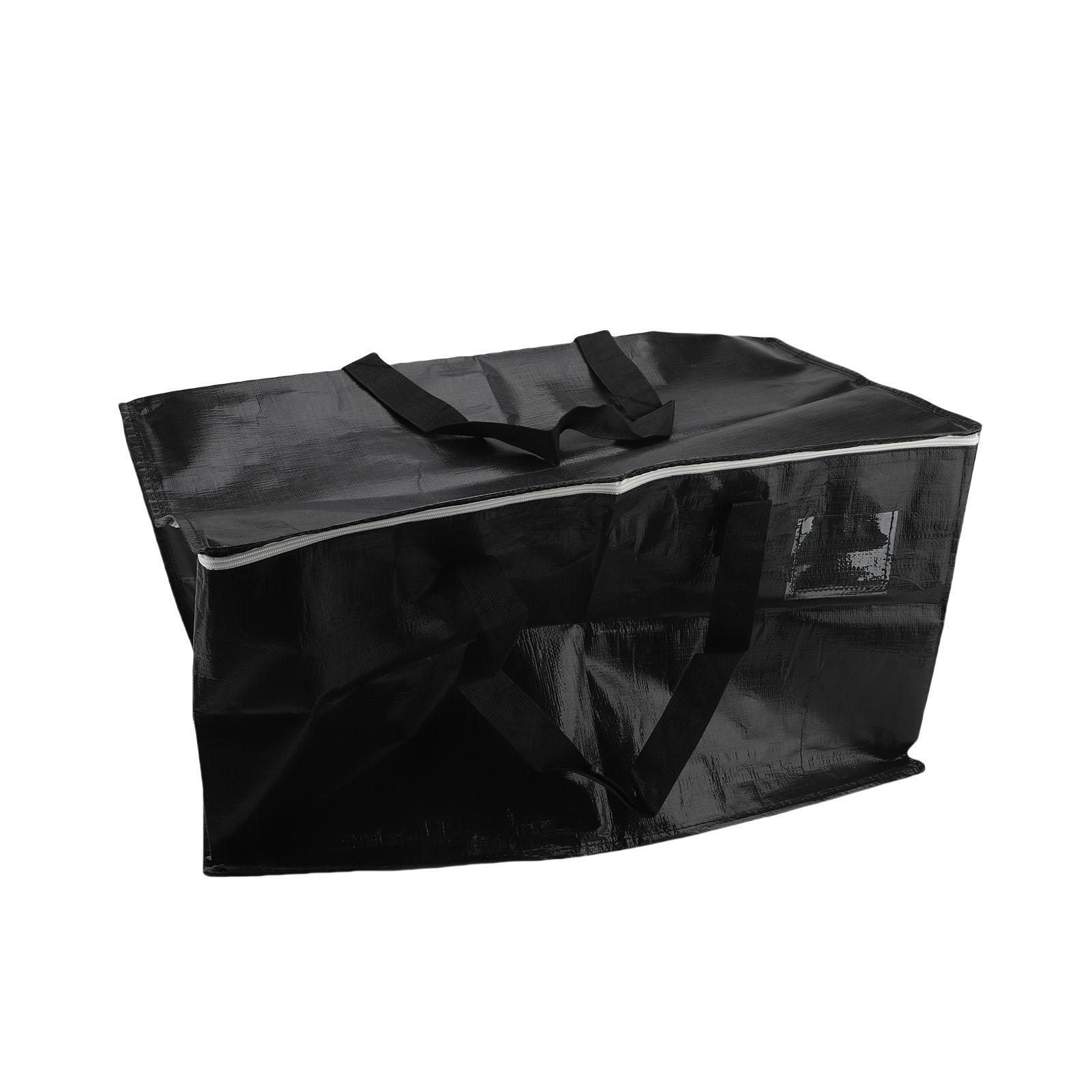 

Большая прочная сумка для переезда с ручками, сумка для хранения из ПЭ с молниями для одеял, одежды, предметов первой необходимости