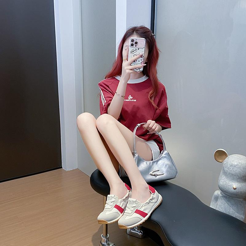 ins Korean version of Forrest Gump shoes women's tide 2025 summer new thick-soled heightening student running casual shoes GZ-09