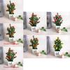 Camellia Sasanqua Simulated Greenery With Injection Molding For Tabletop Decoration