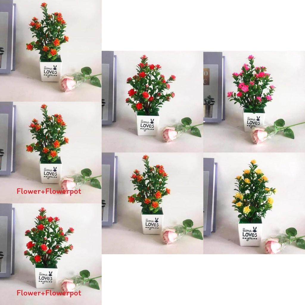 Camellia Sasanqua Simulated Greenery With Injection Molding For Tabletop Decoration