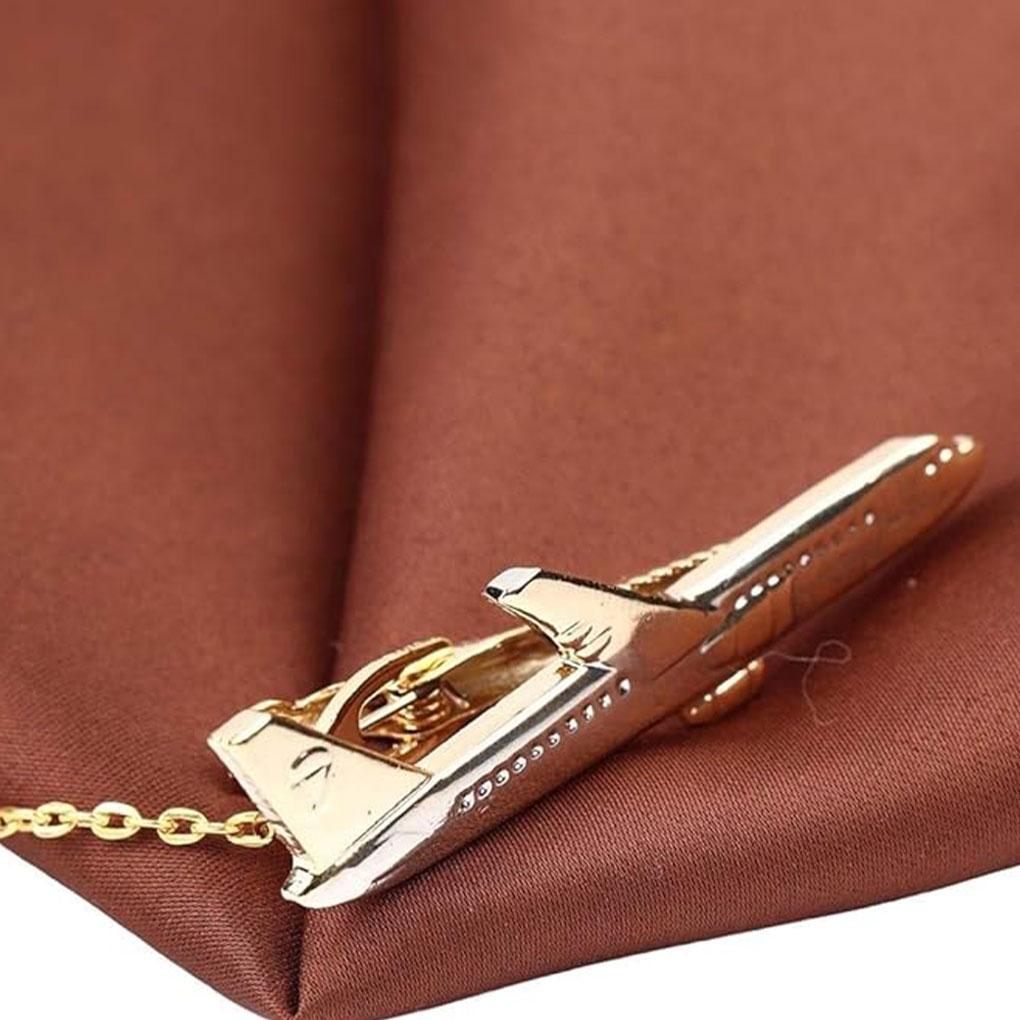 Formal Occasions Stylish Aeroplane Shape Tie Clips Airplane Shape Tie Clip Necktie Clips Classic