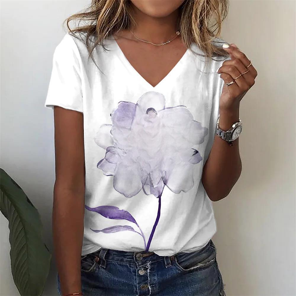 "2024 Women's Fashion Short-Sleeved Cross-Border T-Shirts"