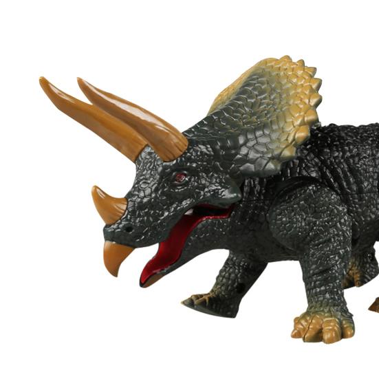 RC Dinosaur Toy Vivid Look Tyrannosaurus Rex Triceratop Model Simulated Walking Creative Early Education Smart Toy Infrared Remote Control Dinosaur