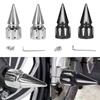 Motorcycle Front Axles Spikes Nut Caps Precisions Aluminum Motorcycle Front Axles Nut Covers Quick Installation for Bikes