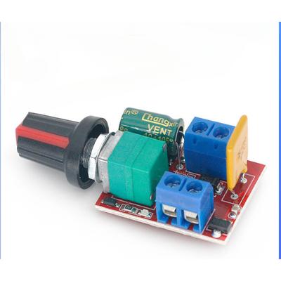Mini PWM Speed Control Switch, 5A Motor Governor LED Dimmer DC 5V 6V 12V 24V 35V