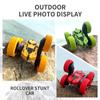 High-Speed 360° Remote Control Stunt Car with Lights - Double-Sided Tumbling Toy for Kids