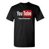 T-Shirt Youtube da Uomo La Tua Maglietta con Testo Personalizzato Il Tuo Nome Canale
