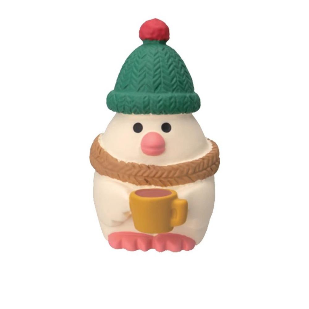 Mushroom Christmas Ornaments Miniature Resin Santa Claus Decoration  Cake Decoration