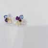 Exquisite S925 Silver Geometric Irregular Stud Earrings - Japanese & Korean Inspired